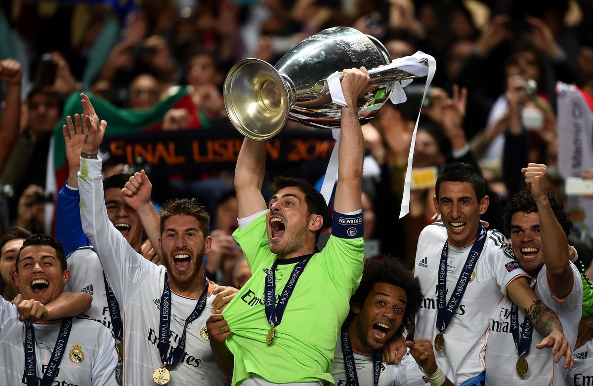 Real Madrid 2013 2014 UEFA CHAMPIONS CELEBRATORY Jersey Camiseta Shirt L SKU# Z29356 foreversoccerjerseys