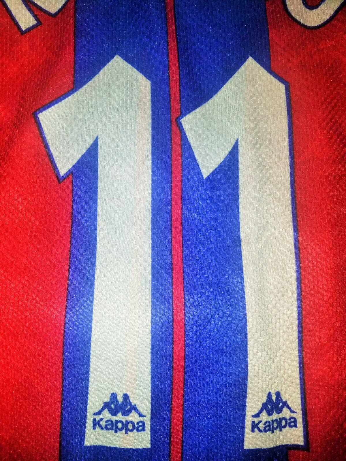 Rivaldo Kappa Barcelona PLAYER ISSUE 1997 1998 Jersey Shirt Camiseta M - foreversoccerjerseys
