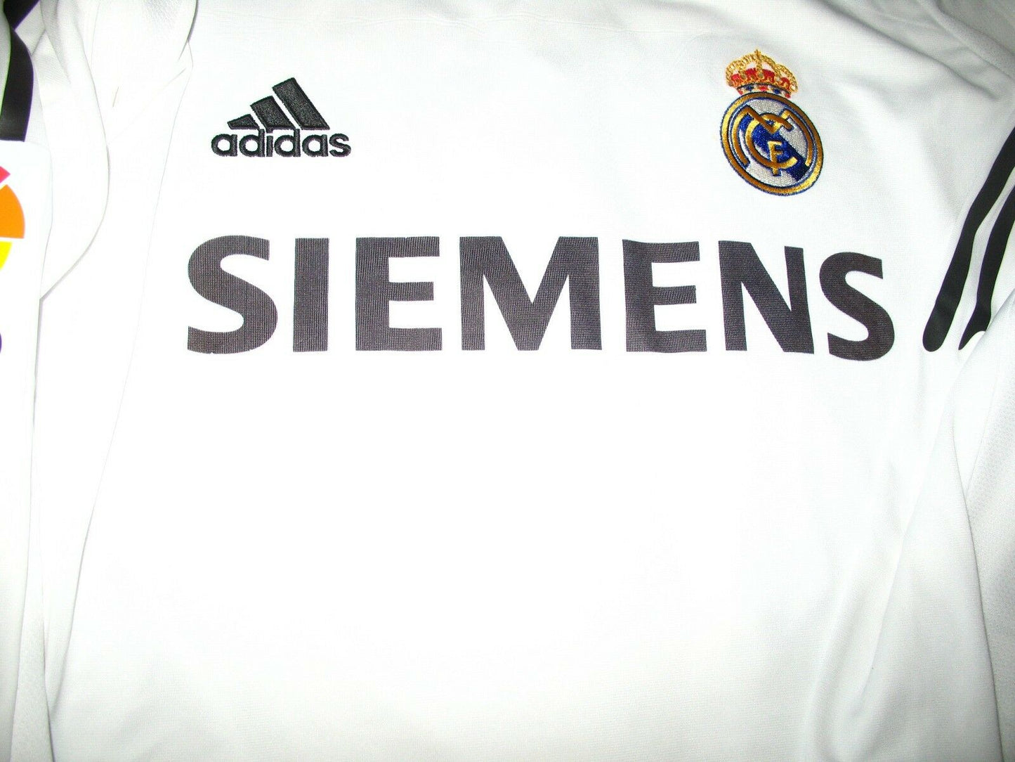 Robinho Real Madrid MATCH WORN 2005 2006 Long Sleeve Jersey Shirt Camiseta L - foreversoccerjerseys