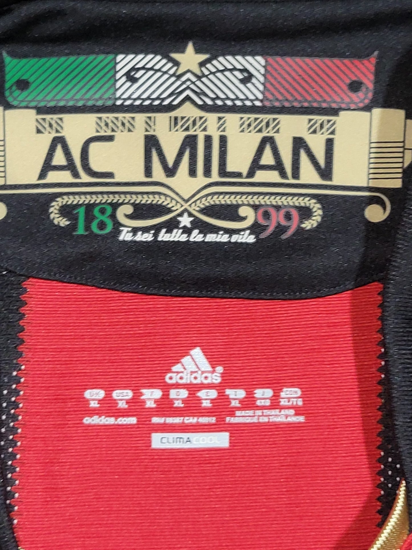 Ronaldinho AC Milan Adidas 2010 2011 Home Jersey Shirt Camiseta Maglia XL SKU# P96288 Adidas