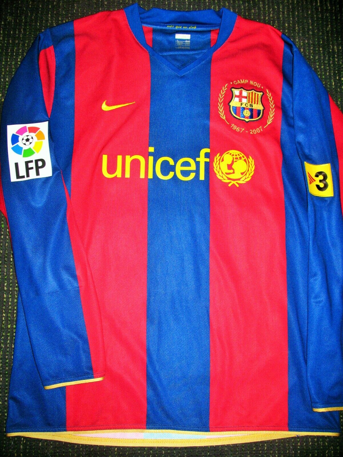 Ronaldinho Barcelona 2007 2008 PLAYER ISSUE Jersey Shirt Camiseta Maglia L - foreversoccerjerseys