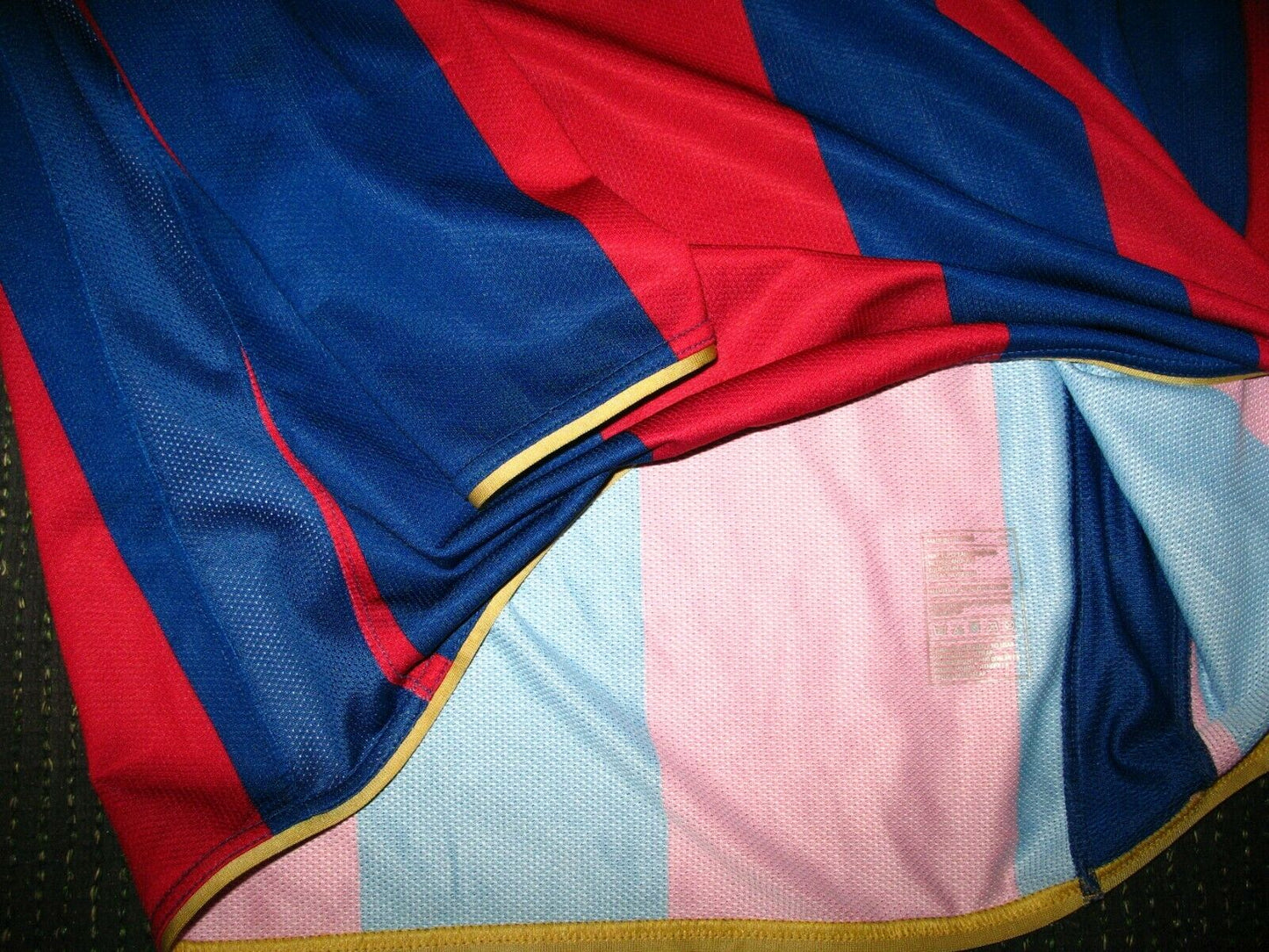 Ronaldinho Barcelona 2007 2008 PLAYER ISSUE Jersey Shirt Camiseta Maglia L - foreversoccerjerseys