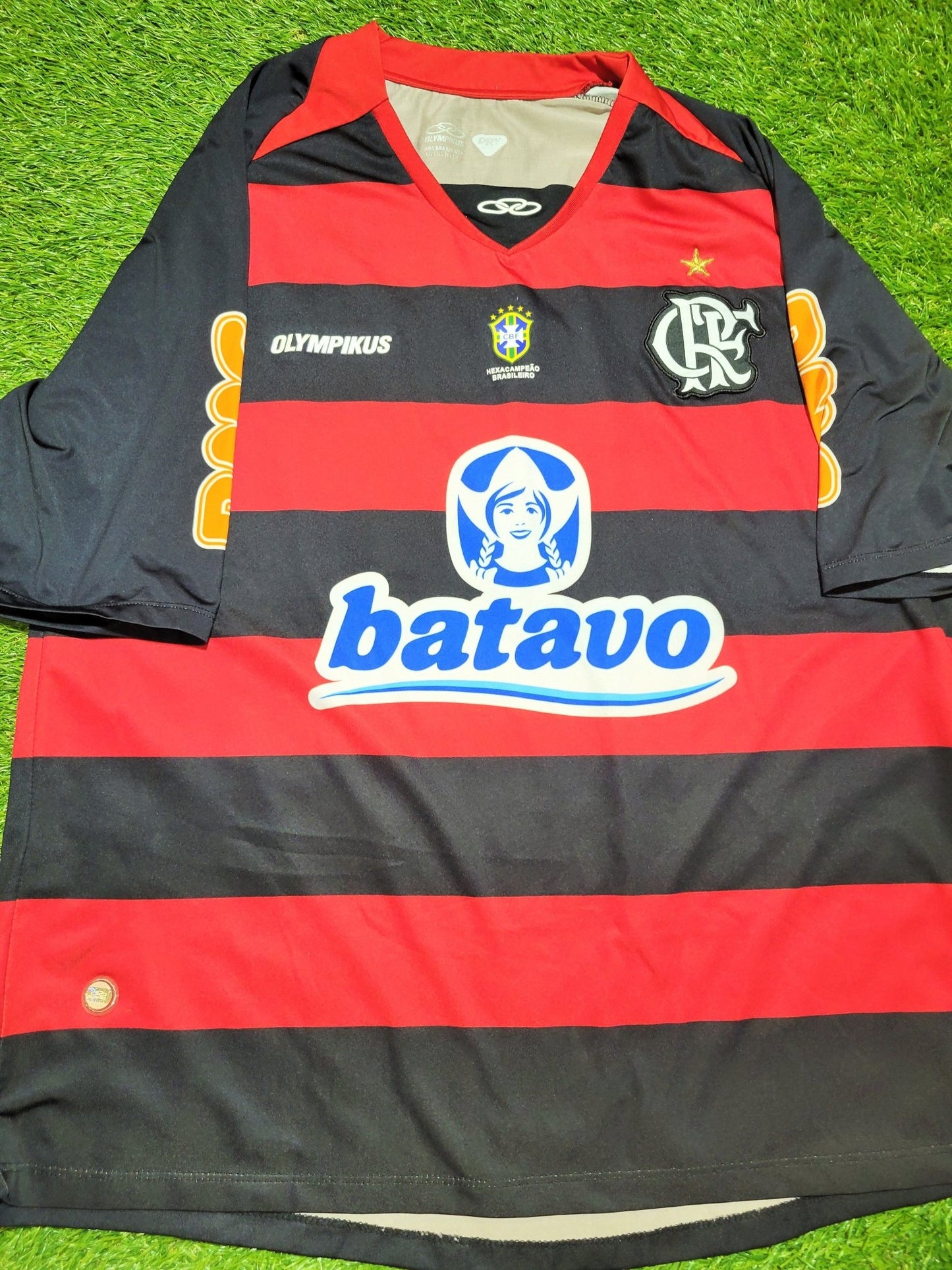 Ronaldinho Flamengo 2011 2012 Olympikus Home Soccer Jersey Shirt Camiseta XL Olympikus