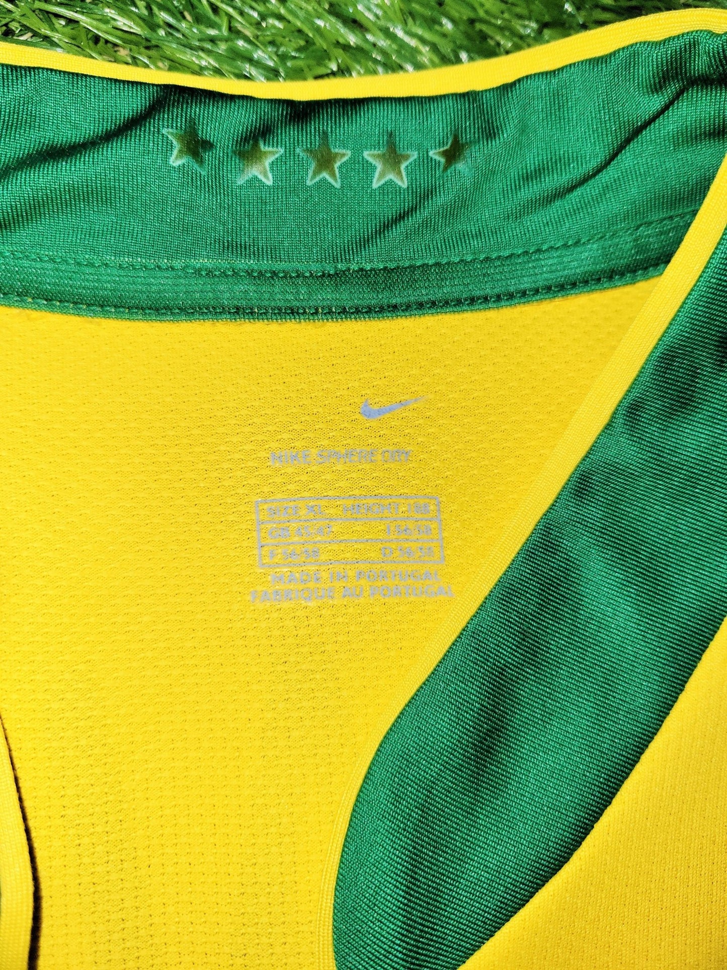 Ronaldo Brazil 2006 World Cup Home Soccer Jersey Shirt XL SKU# S6AOM 103889 Nike