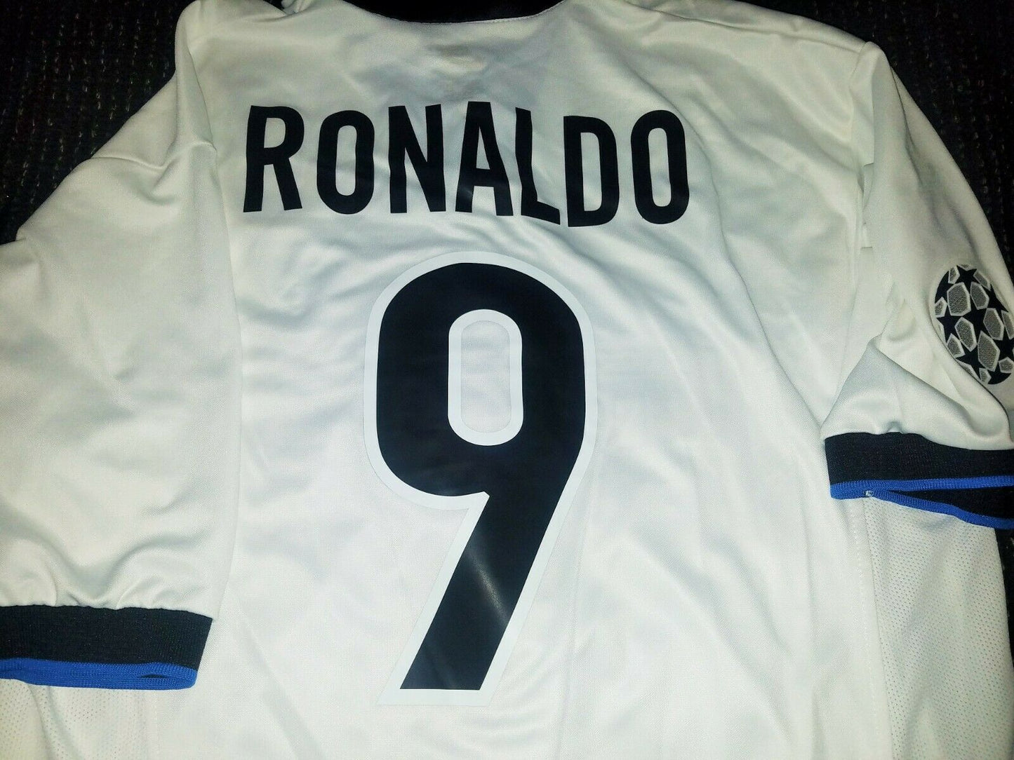 Ronaldo Inter Milan 1998 1999 UEFA Jersey Shirt Maglia L - foreversoccerjerseys