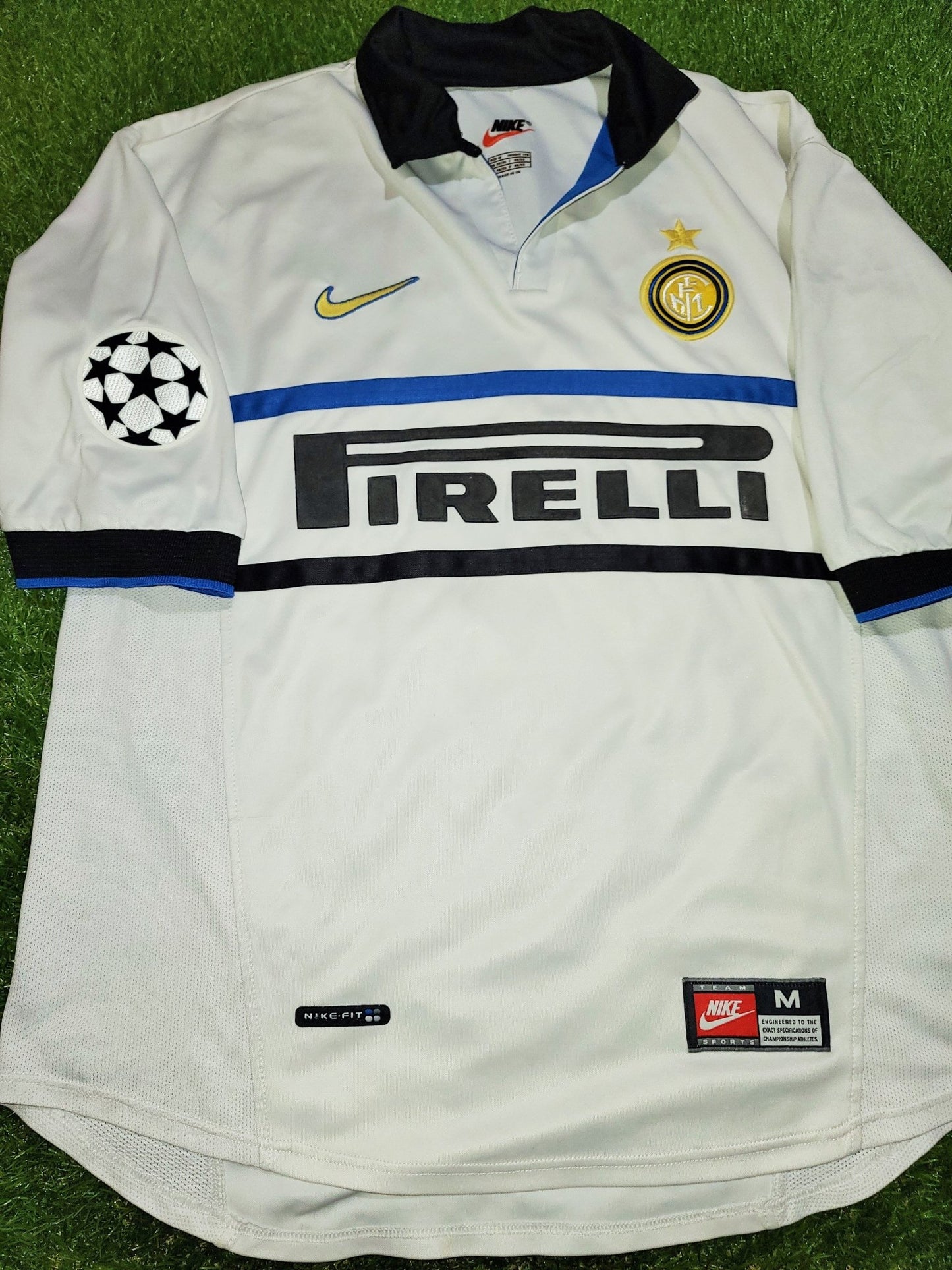 Ronaldo Inter Milan 1998 1999 UEFA Nike Jersey Shirt Maglia M foreversoccerjerseys