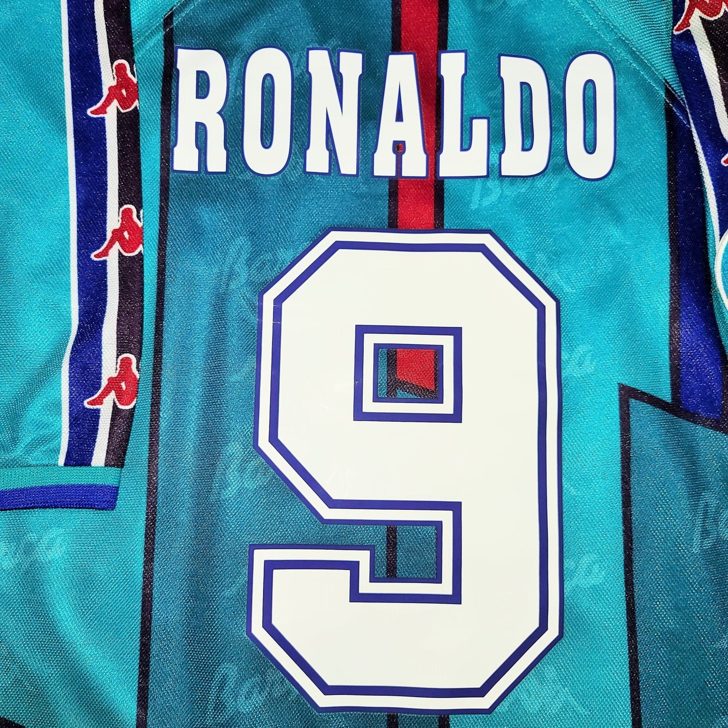 Ronaldo Kappa Barcelona UEFA CUP FINAL 1996 1997 Away Jersey Shirt Camiseta L foreversoccerjerseys