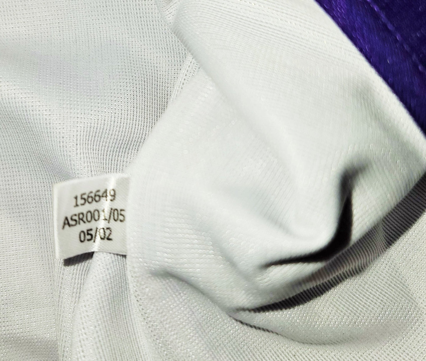Ronaldo Real Madrid CENTENARY DEBUT SEASON 2002 2003 Third Purple Reversible Jersey Shirt L SKU# 156649 ASR001/05 foreversoccerjerseys
