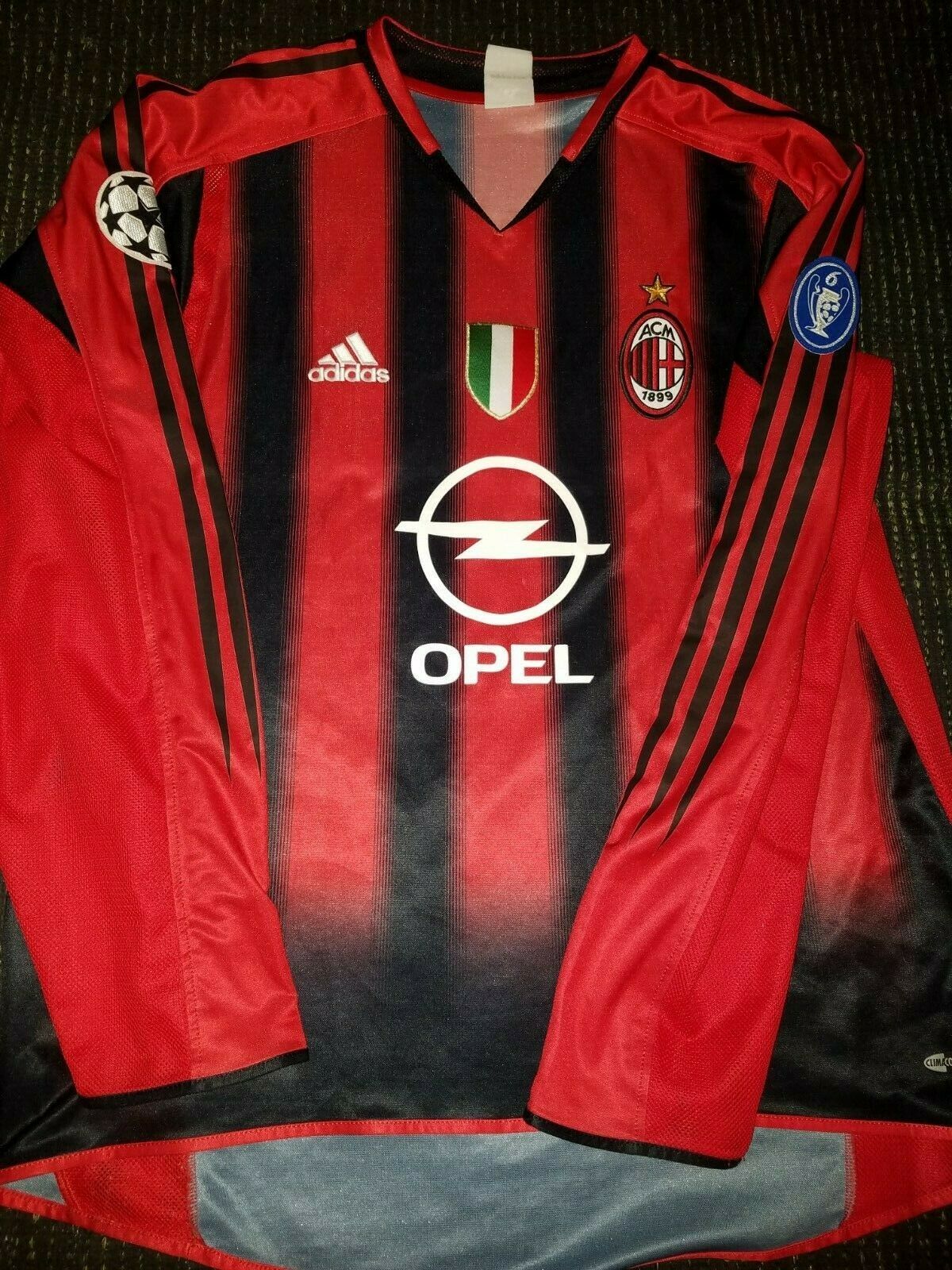 Shevchenko AC Milan 2004 2005 UEFA Jersey Shirt Maglia L - foreversoccerjerseys