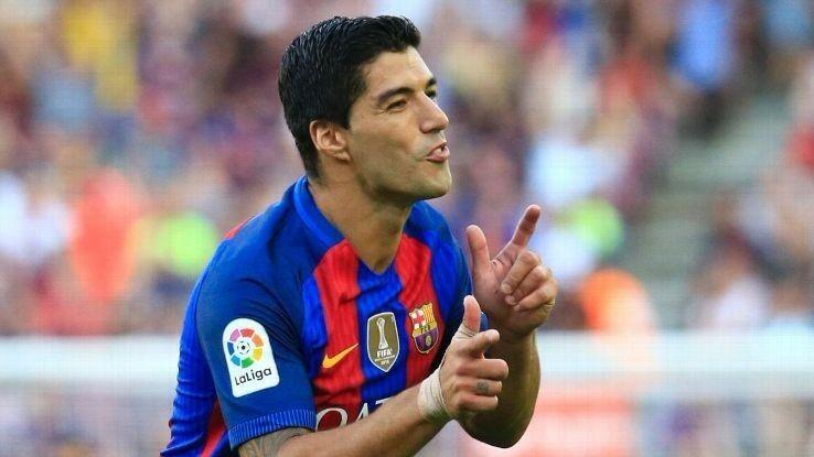 Suarez Barcelona Match Worn Jersey 2016 - 2017 Shirt Camiseta - foreversoccerjerseys
