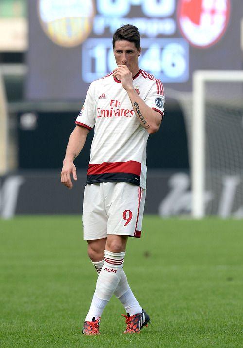 Torres AC Milan 2014 - 2015 Away Jersey Shirt Camiseta Maglia Trikot M SKU# F77741 foreversoccerjerseys