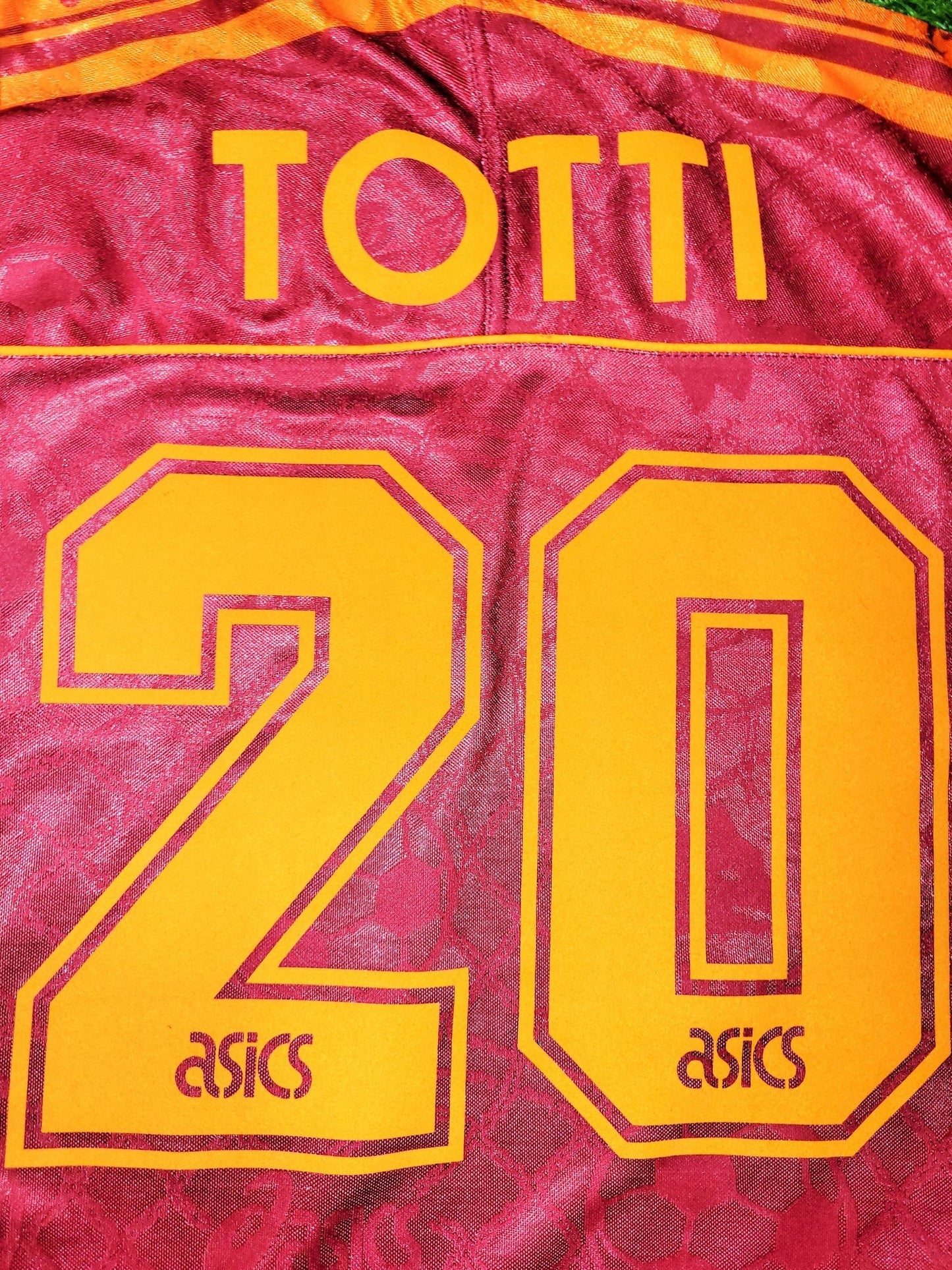 Totti As Roma Asics 1995 1996 Home Soccer Jersey Maglia Shirt M Asics