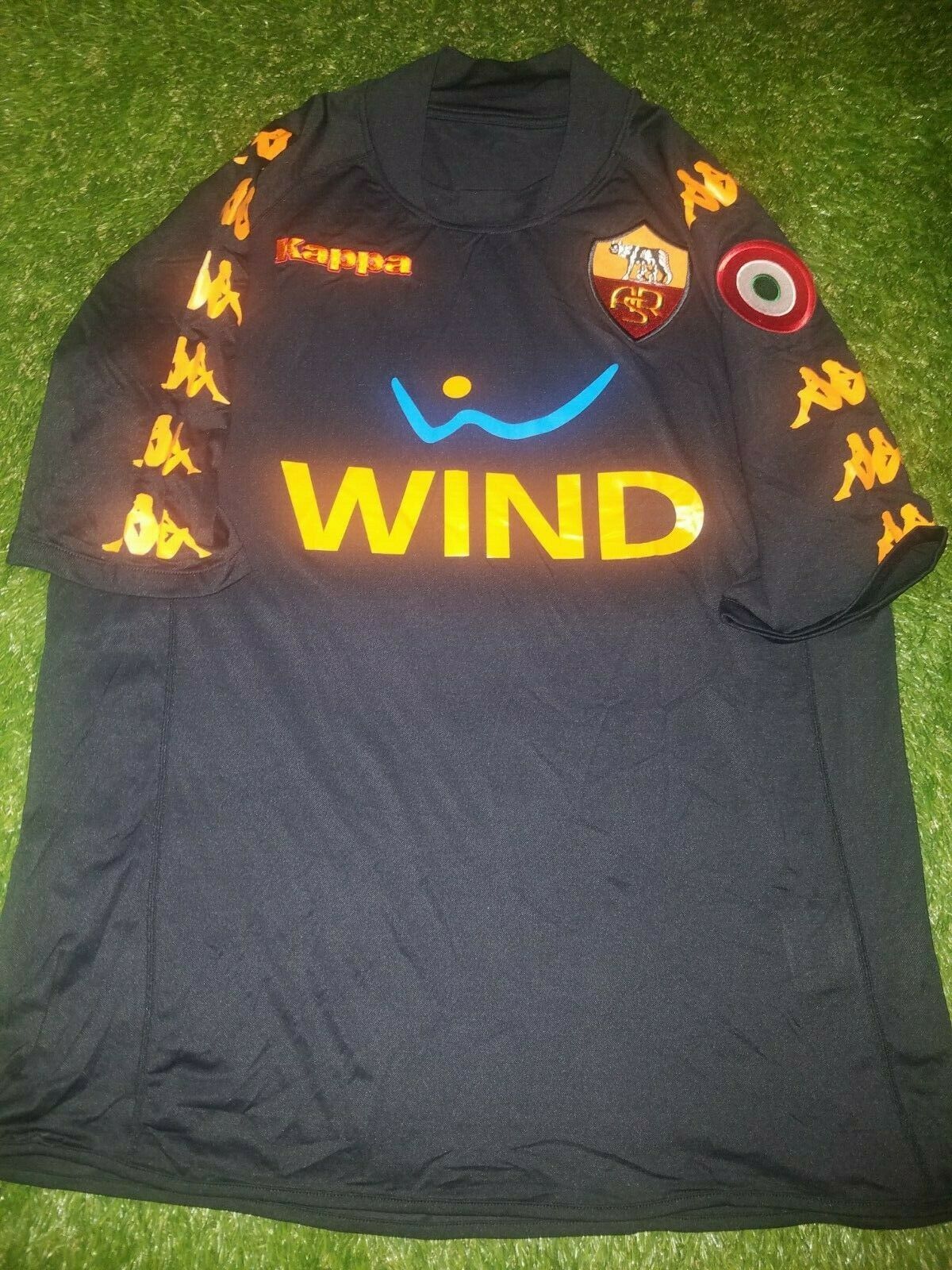 Totti As Roma Kappa 2008 2009 Jersey Maglia Shirt XL - foreversoccerjerseys