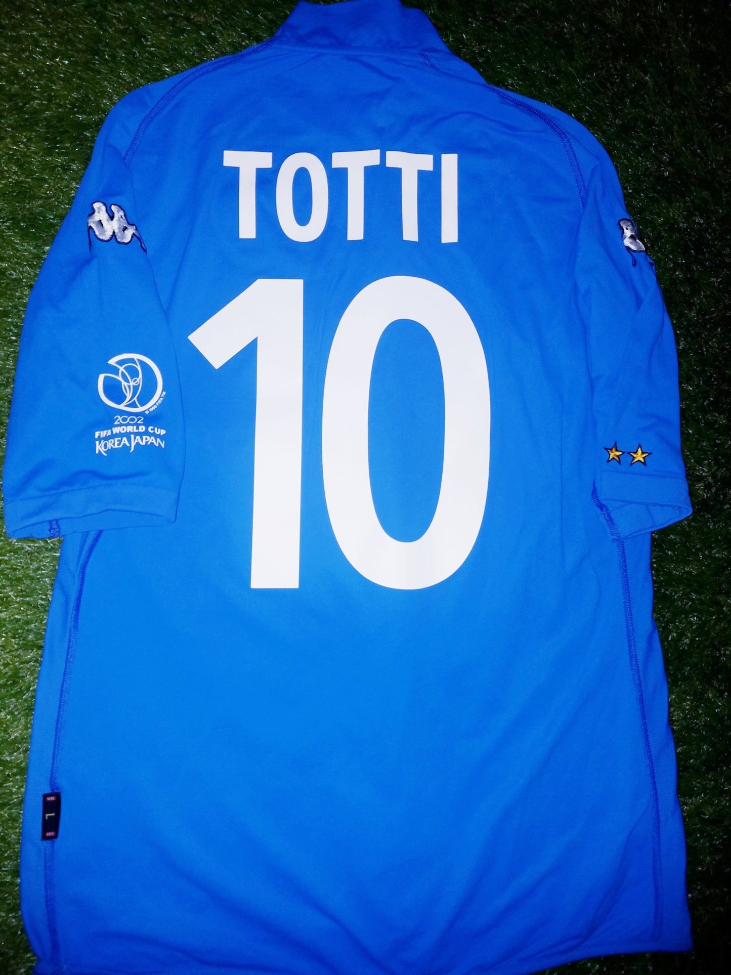 Totti Italy Kappa 2002 World Cup Home Jersey Shirt L foreversoccerjerseys