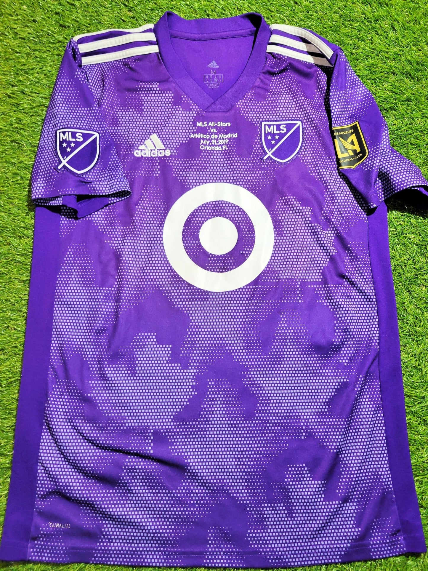 Vela LAFC MLS All Stars Vs Atletico Madrid 2019 Soccer Jersey Shirt M SKU# ED9152 Adidas