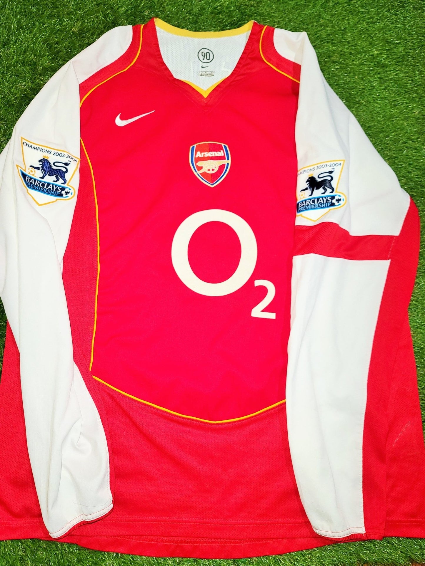 Vieira Arsenal 2004 2005 Nike Home Long Sleeve Jersey Shirt L foreversoccerjerseys