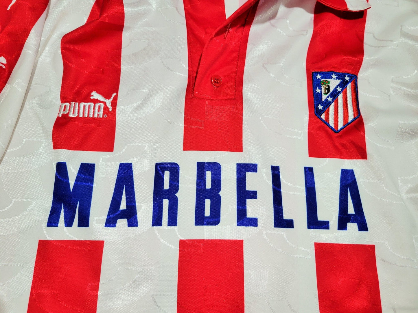 Vieri Atletico Madrid 19971998 Puma Home Soccer Jersey Shirt Camiseta XL Puma