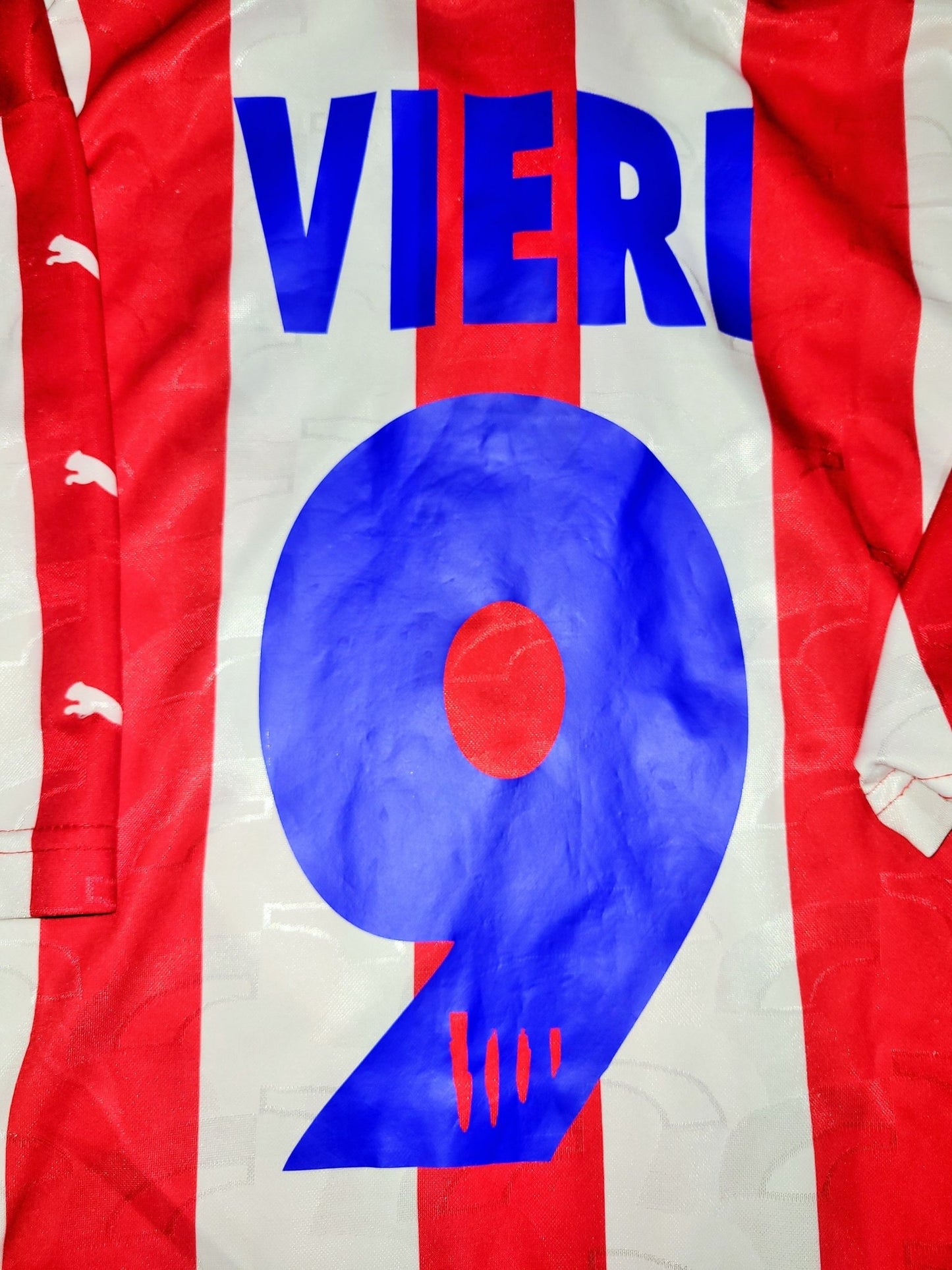 Vieri Atletico Madrid 19971998 Puma Home Soccer Jersey Shirt Camiseta XL Puma