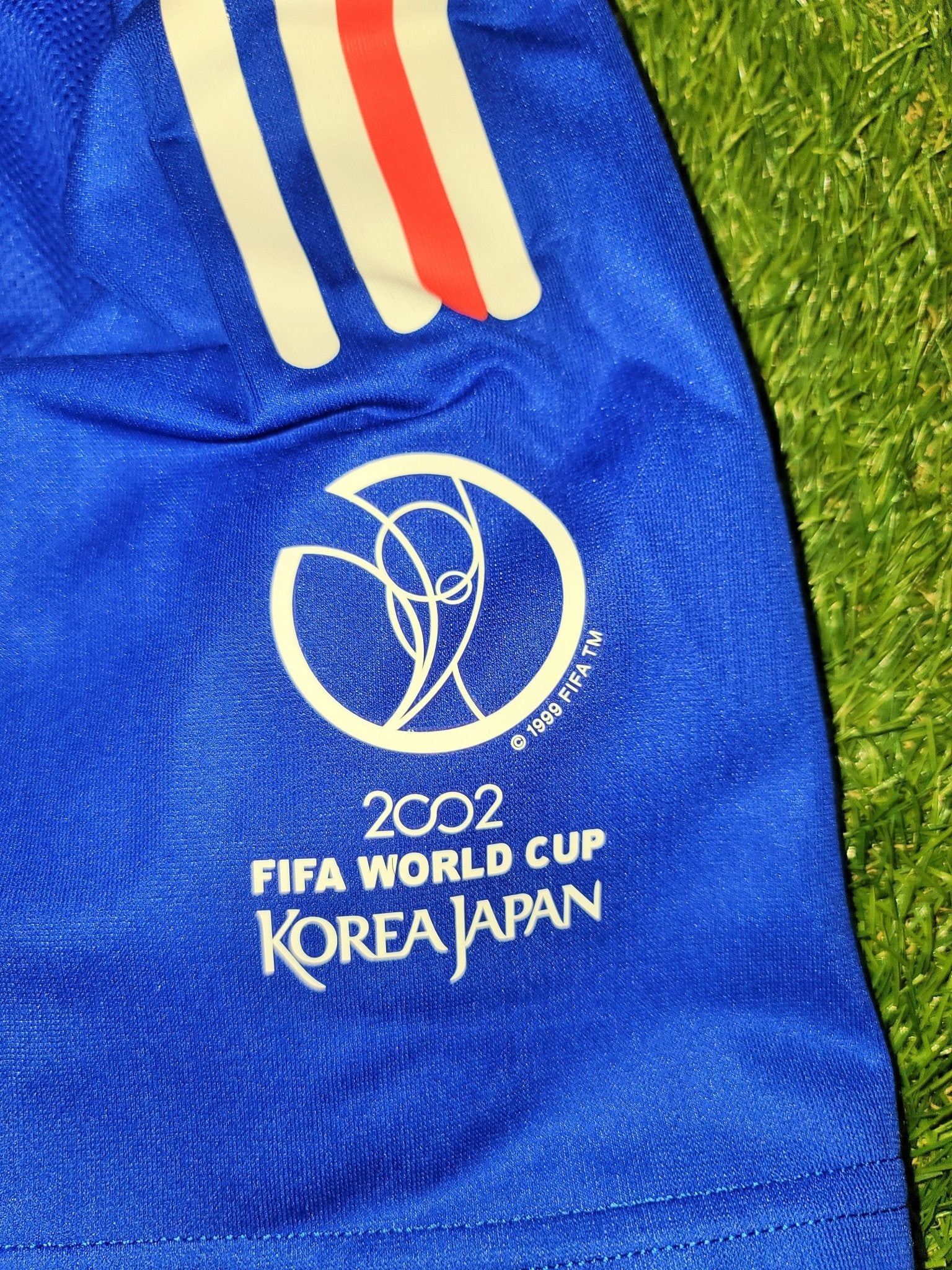 Zidane France 2002 World Cup PLAYER ISSUE Jersey Maillot Shirt Trikot L SKU# 298741 AKU001 foreversoccerjerseys