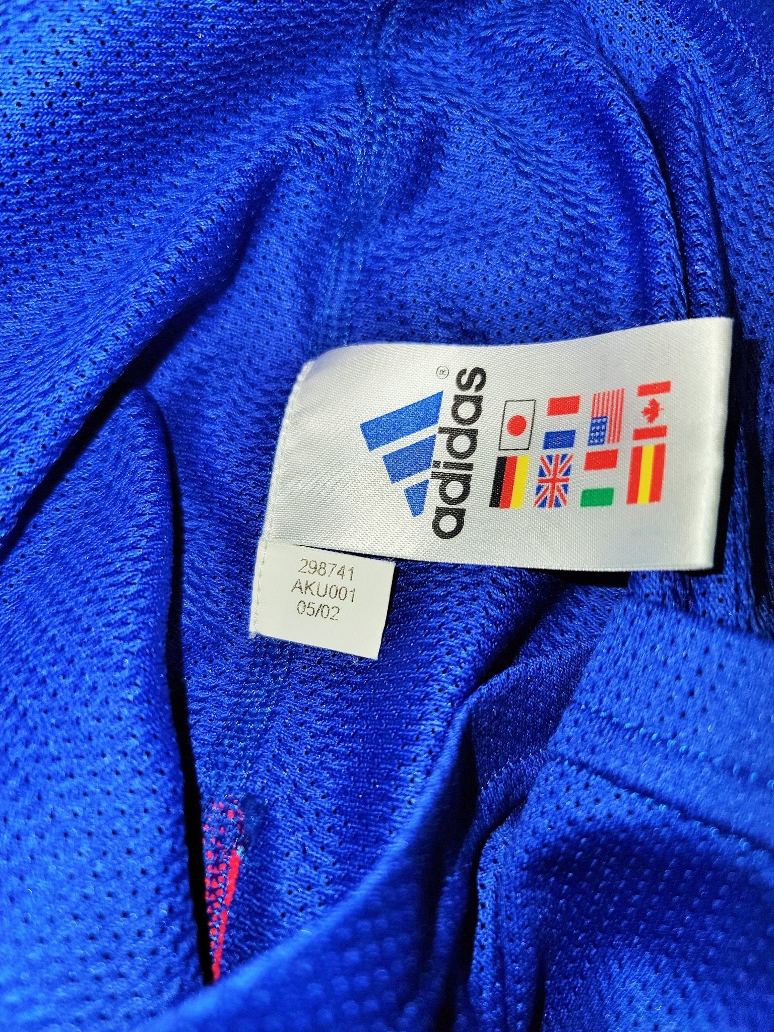 Zidane France 2002 World Cup PLAYER ISSUE Jersey Maillot Shirt Trikot L SKU# 298741 AKU001 foreversoccerjerseys