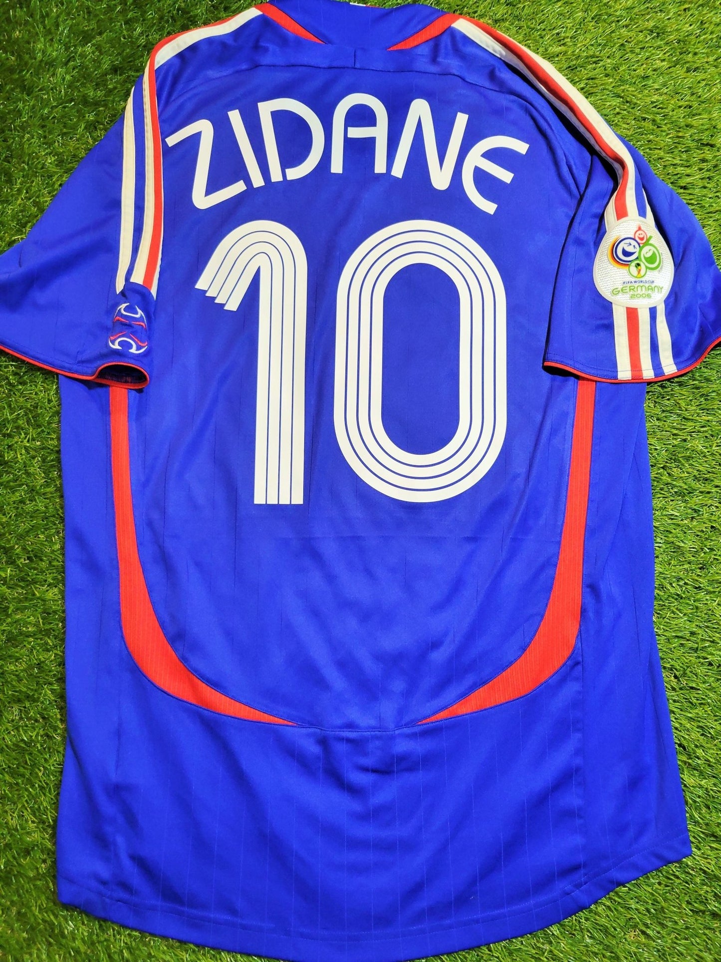 Zidane France 2006 WORLD CUP Jersey Maillot Shirt M SKU# 740126 AZB001 foreversoccerjerseys