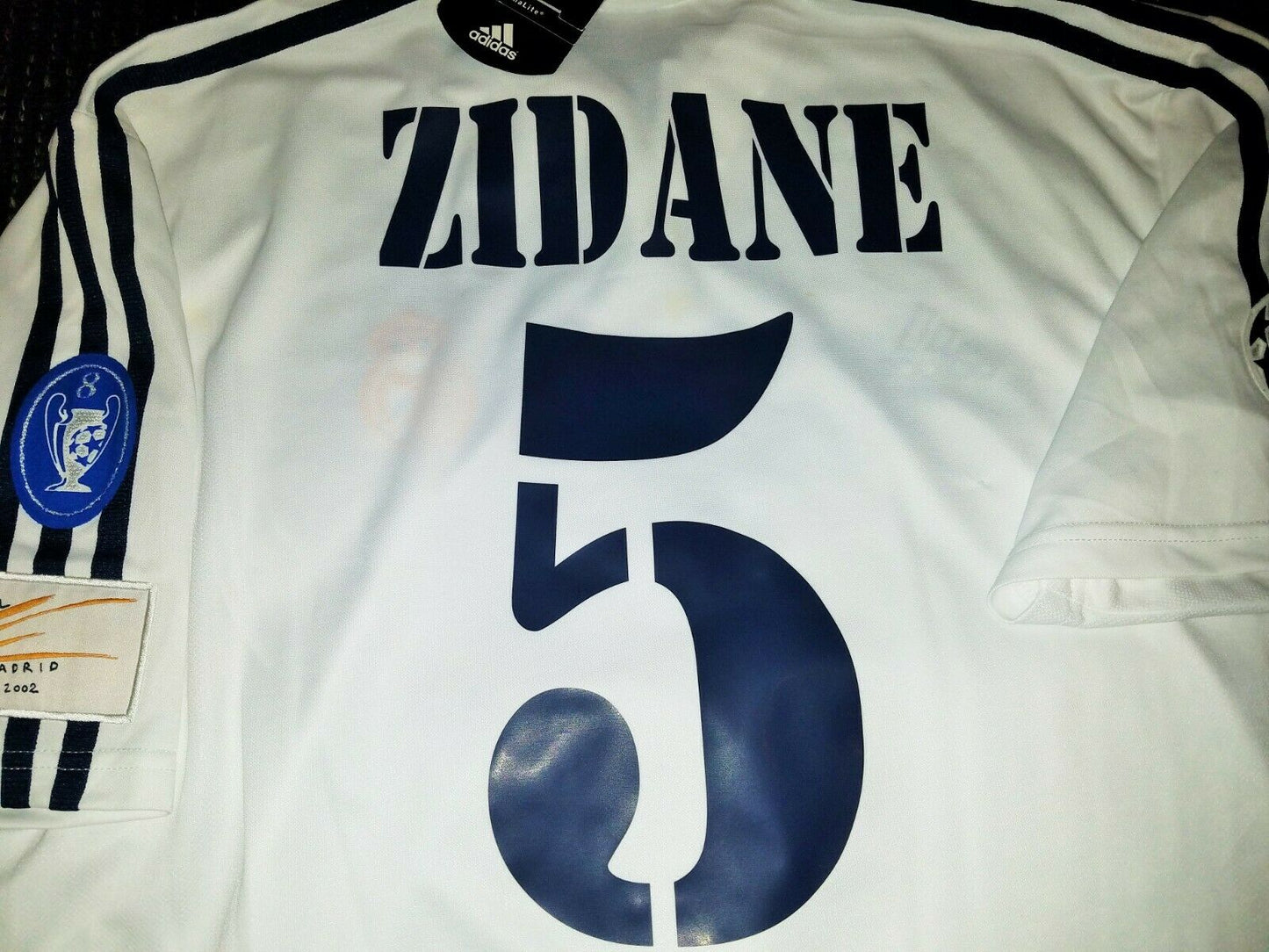 Zidane Real Madrid Centenary 2001 2002 UEFA Jersey Shirt Maillot L BNWT - foreversoccerjerseys