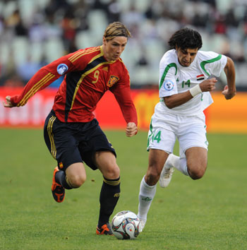 Torres Spain 2009 CONFEDERATIONS CUP Home Soccer Jersey Shirt BNWT XL SKU# P06574