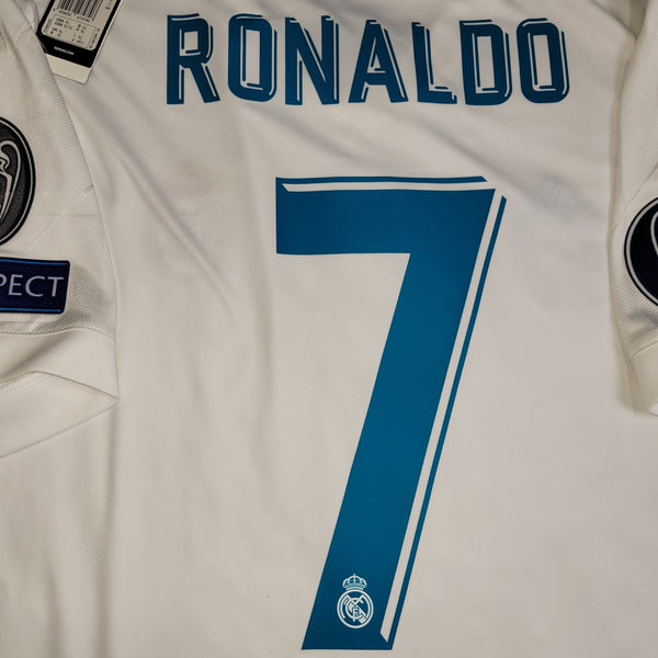 Cristiano Ronaldo Real Madrid 2017 2018 LAST GAME UEFA FINAL Soccer Jersey Shirt BNWT XL SKU# B31106