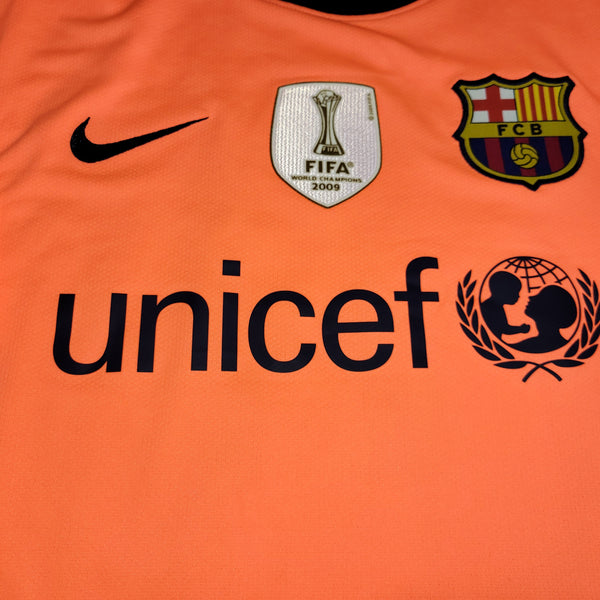 Marquez Barcelona 2009 2010 Away Soccer Jersey Shirt L SKU# 355020-870