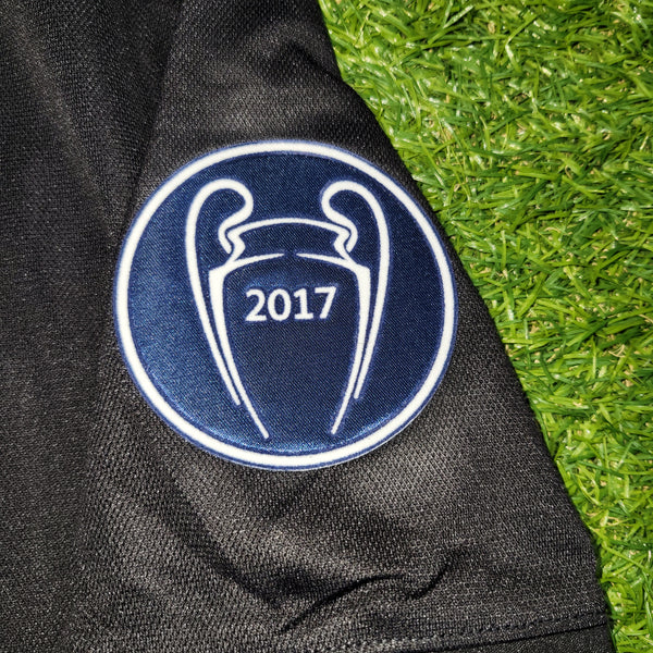 Cristiano Ronaldo Real Madrid 2017 2018 UEFA Away Soccer Jersey Shirt M SKU# BR3543