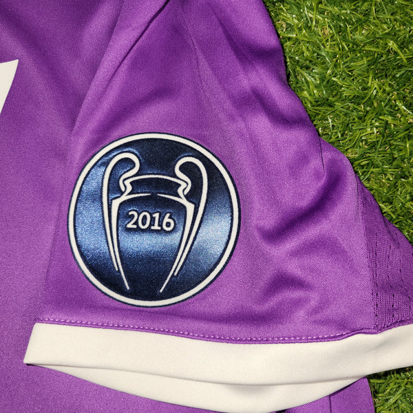 Cristiano Ronaldo Real Madrid 2016 2017 UEFA FINAL Away Soccer Jersey Shirt L SKU# AI5158