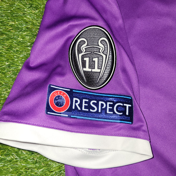 Cristiano Ronaldo Real Madrid 2016 2017 UEFA FINAL Away Soccer Jersey Shirt L SKU# AI5158