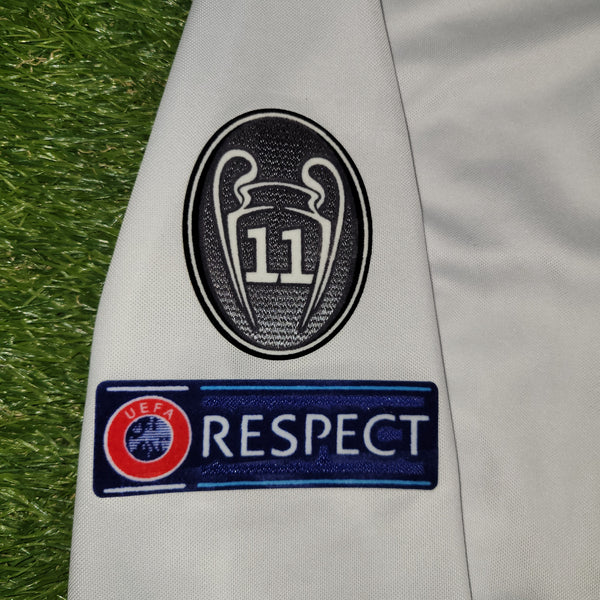Cristiano Ronaldo Real Madrid 2016 2017 UEFA Home Long Sleeve Soccer Jersey Shirt M SKU# AI5184
