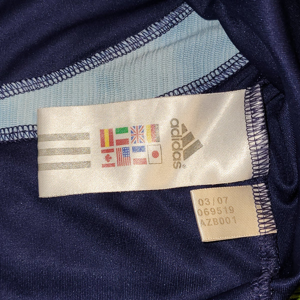 Messi Argentina 2006 WORLD CUP Away Soccer Jersey Shirt M SKU# 069519