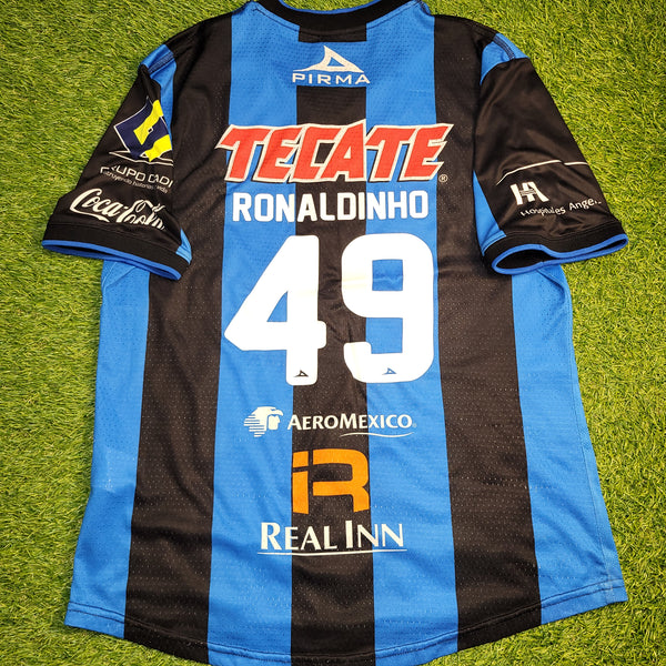 Ronaldinho Queretaro Pirma PLAYER ISSUE 2014 2015 Home Soccer Jersey Shirt L