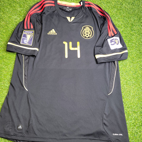 Chicharito Mexico 2011 GOLD CUP FINAL Soccer Away Jersey Shirt XL SKU# V31526