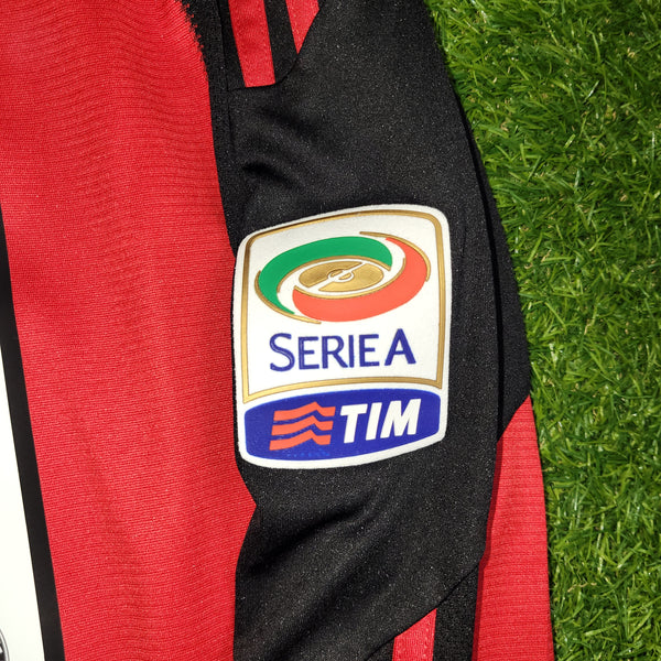 Ronaldinho AC Milan 2010 2011 Home Long Sleeve Soccer Jersey Shirt XL SKU# P96287