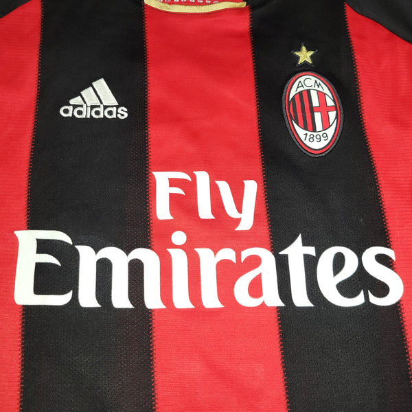 Ronaldinho AC Milan Adidas 2010 2011 Home Soccer Jersey Shirt L SKU# P96288