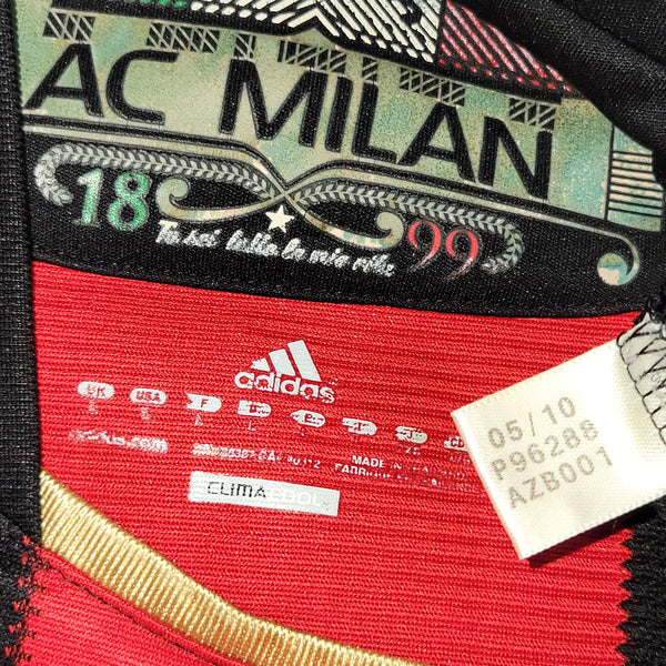 Ronaldinho AC Milan Adidas 2010 2011 Home Soccer Jersey Shirt L SKU# P96288