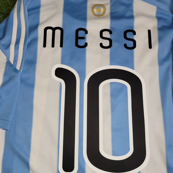Messi Argentina 2010 WORLD CUP Home Soccer Jersey Shirt XL SKU# P79919
