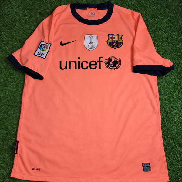 Ibrahimovic Barcelona DEBUT SEASON 2009 2010 Soccer Away Jersey Shirt L SKU# 355020-870