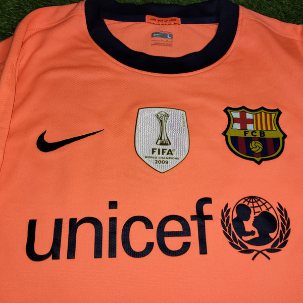 Ibrahimovic Barcelona DEBUT SEASON 2009 2010 Soccer Away Jersey Shirt L SKU# 355020-870