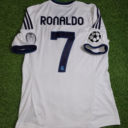 Cristiano Ronaldo Real Madrid 2012 2013 UEFA Home Soccer Jersey Shirt M SKU# W41768
