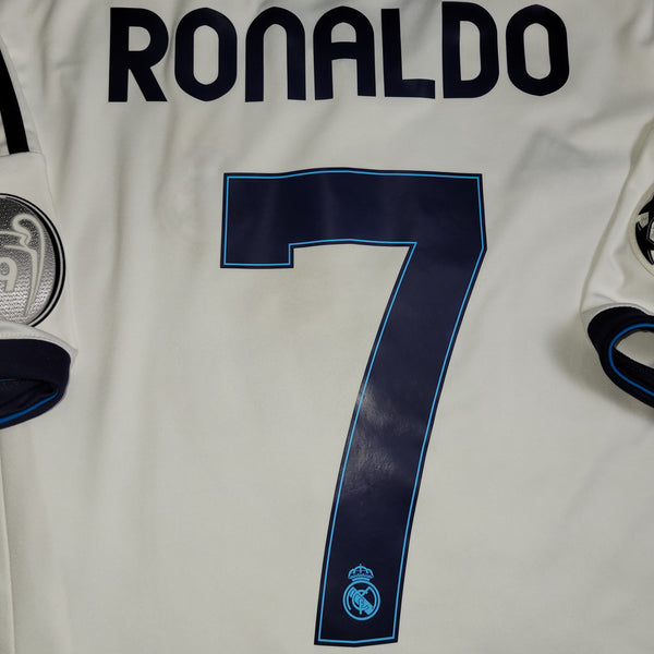 Cristiano Ronaldo Real Madrid 2012 2013 UEFA Home Soccer Jersey Shirt M SKU# W41768