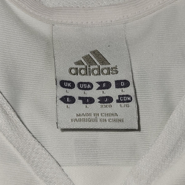 Zidane Real Madrid LAST GAME 2005 2006 Home Soccer Jersey Shirt L SKU# 109879