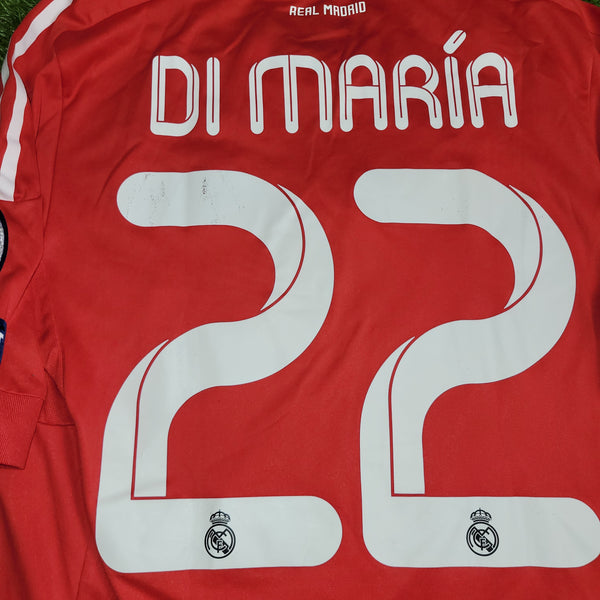 Di Maria Real Madrid MATCH WORN UEFA 2011 2012 Third Soccer Jersey Shirt M SKU# V13596