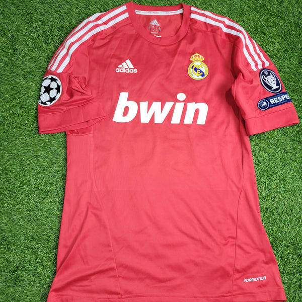 Di Maria Real Madrid MATCH WORN UEFA 2011 2012 Third Soccer Jersey Shirt M SKU# V13596