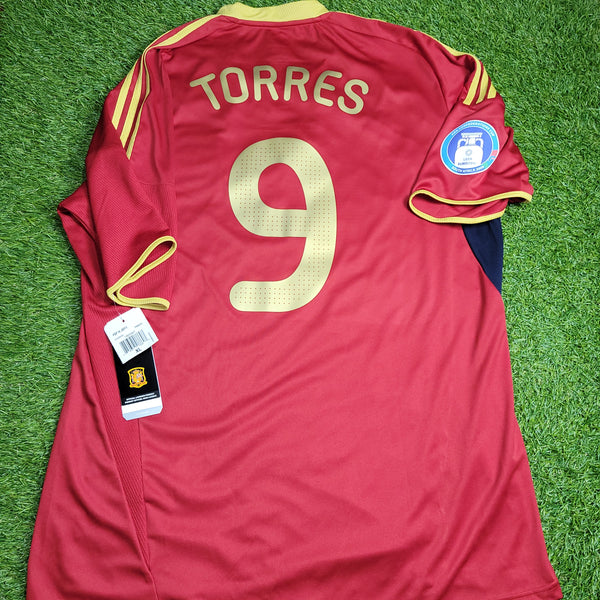 Torres Spain 2009 CONFEDERATIONS CUP Home Soccer Jersey Shirt BNWT XL SKU# P06574
