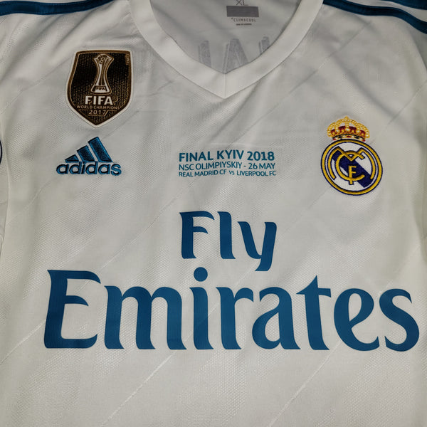 Cristiano Ronaldo Real Madrid 2017 2018 LAST GAME UEFA FINAL Soccer Jersey Shirt XL SKU# B31106