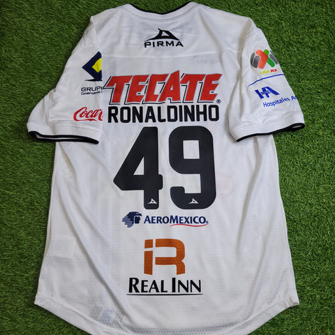 Ronaldinho Queretaro Pirma PLAYER ISSUE 2014 2015 Away Soccer Jersey Shirt M